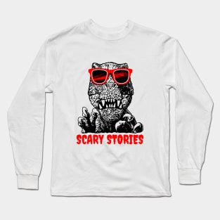 Dinosaur and scary stories Long Sleeve T-Shirt